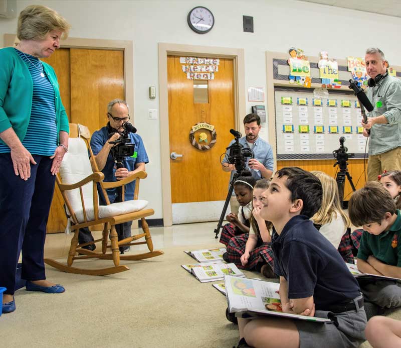 Filming real teacher in their classrooms